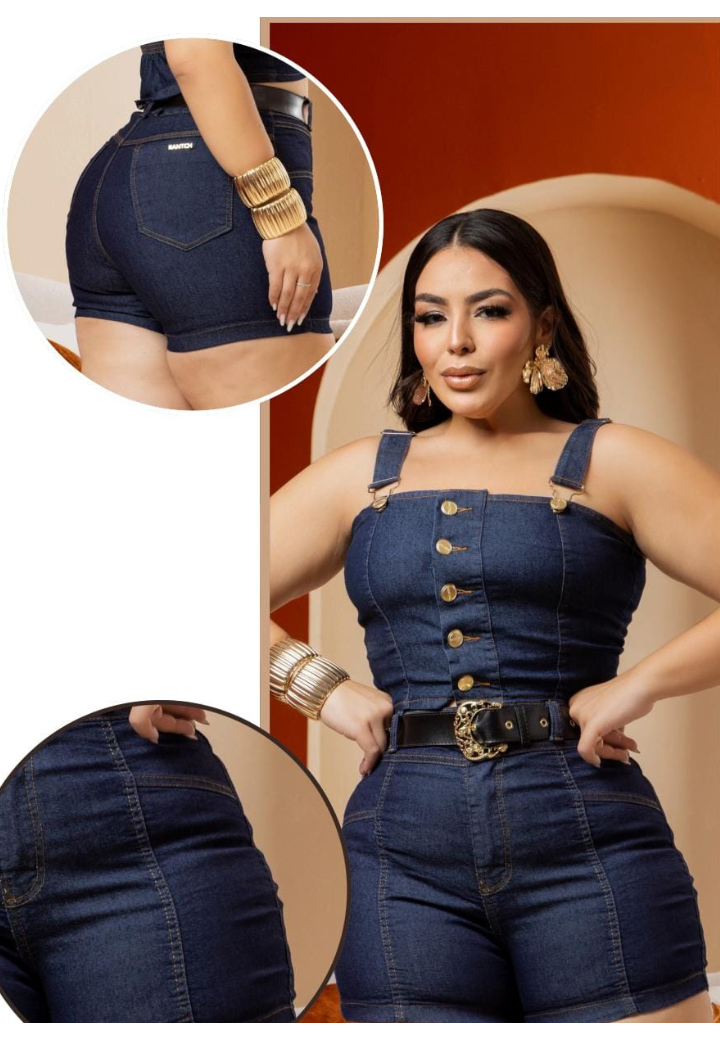 Conjuntos plus jeans lycra